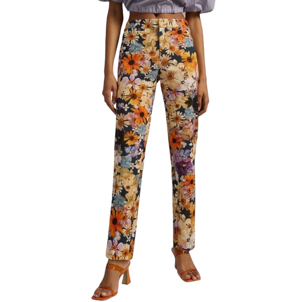 NWT Moxy Collective Floral Trousers, size 6